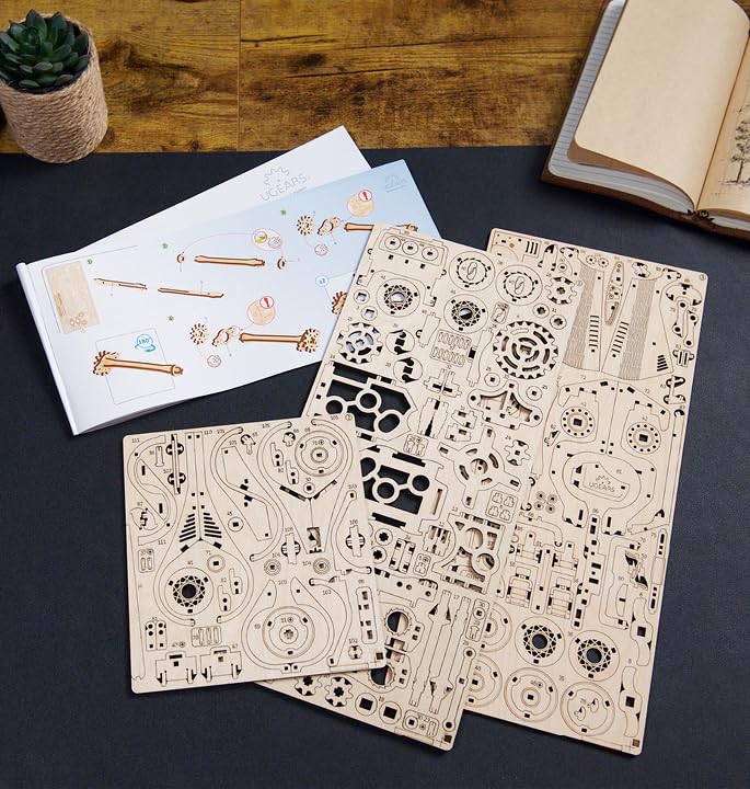 UGEARS Sports Car Rapid Mouse - 3D Puzzle with Dual Engine System - Wooden Puzzle for Adults - Challenging Roadster Model Kit