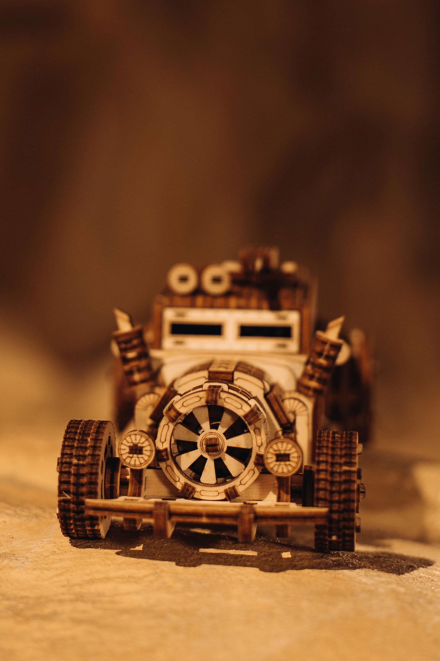 Wood Trick Apocalyptic Car 3D Wooden Puzzles for Adults and Kids to Build - Rides up to 26 feet - Wooden Model Car Kits to Build for Adults