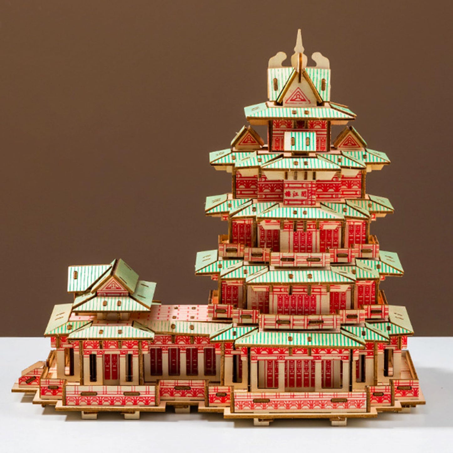 3D Puzzle Wooden Craft Kits,Temple Building 3D Wooden Puzzle Model,3D Puzzles for Adults DIY Model Building Kit,Age 15+ Assembly Home Decors DIY Brain Teaser Projects/Challenge for Adults (427piece)