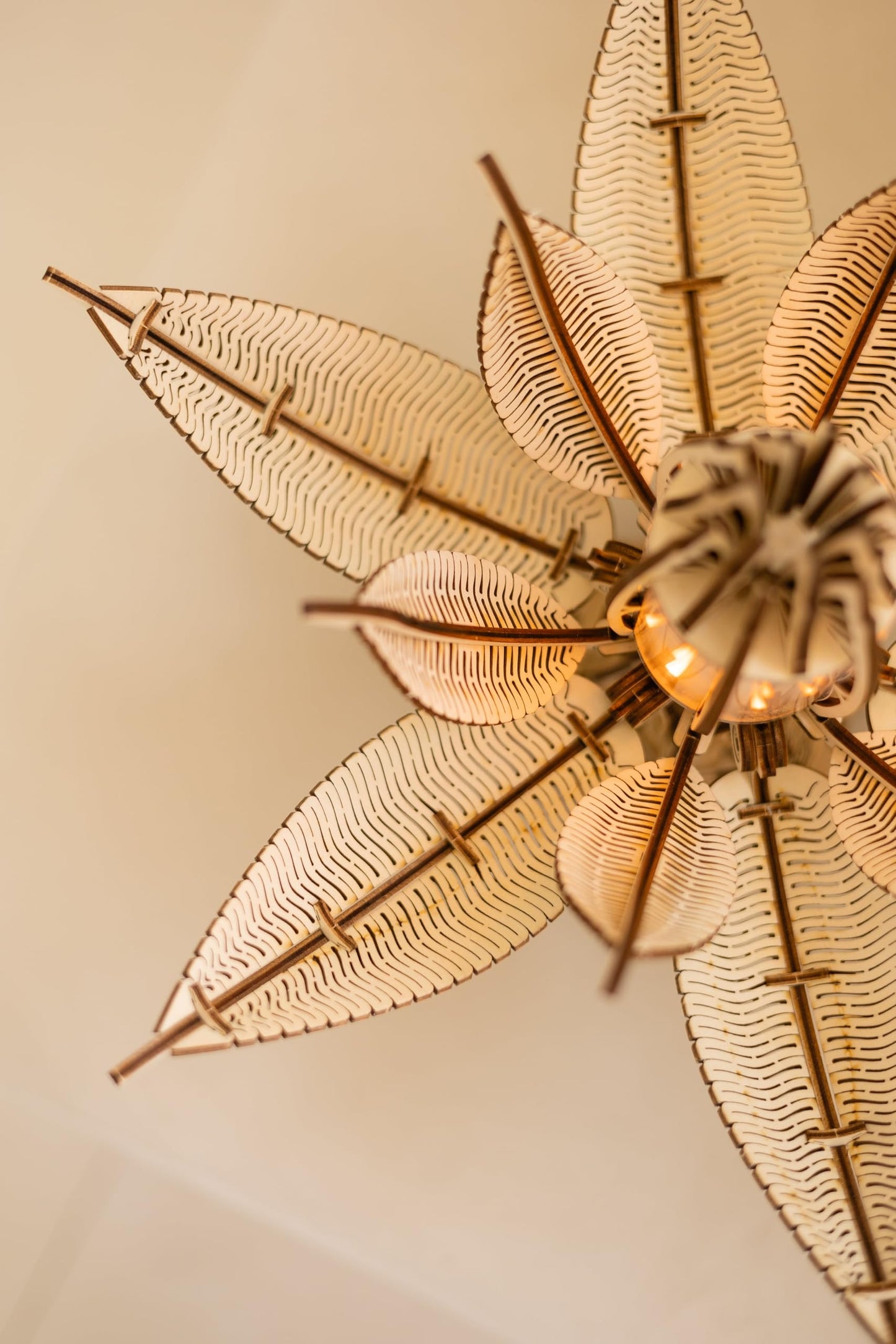 Wood Trick Fiery Bloom Luminous LED 3D Wooden Puzzles for Adults to Build - Interactive Mechanical Movement - Engineering DIY Project Mechanical 3D Puzzle Model Kits for Adults