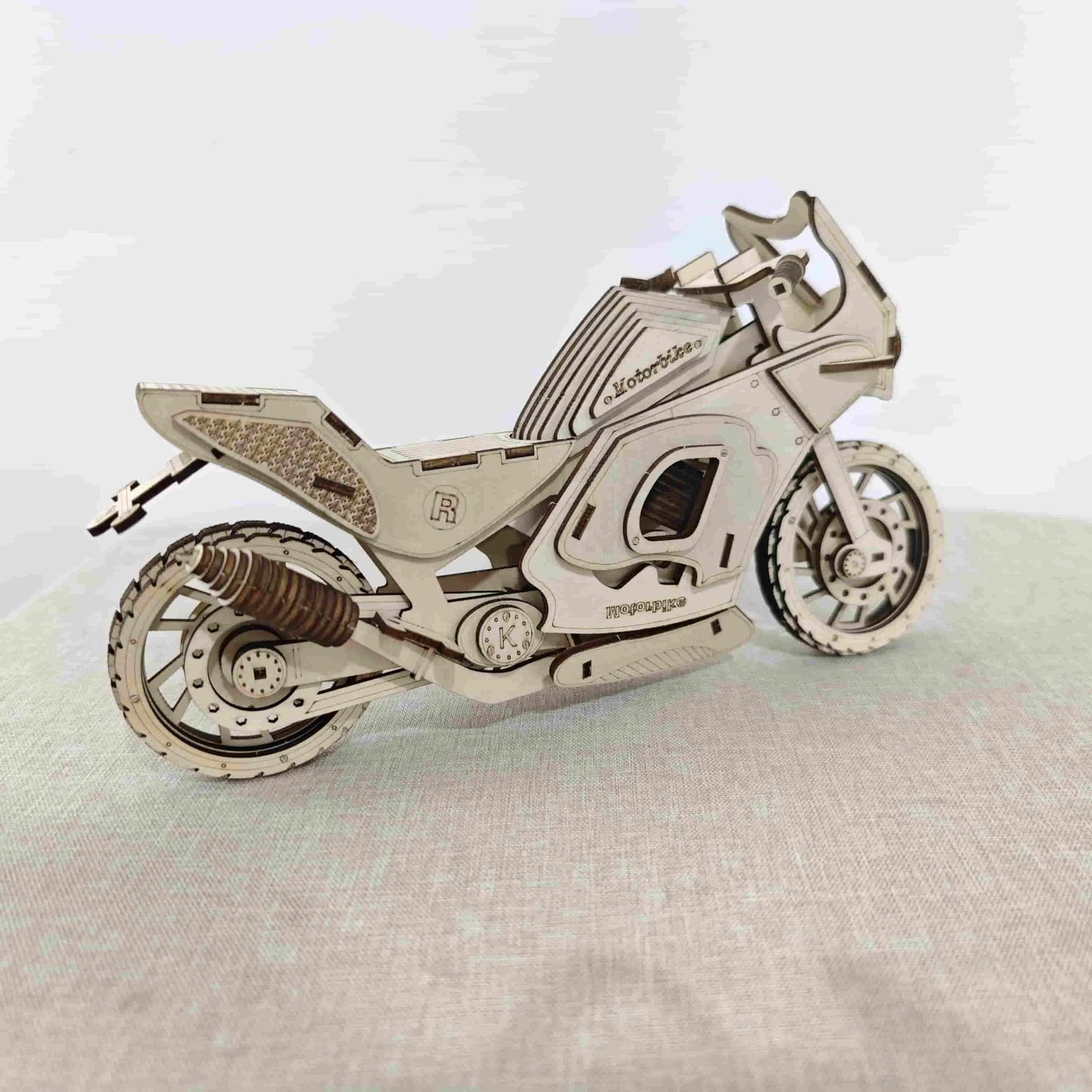 Adult 3D Wooden Puzzle Motorcycle Model Kit DIY Handmade Crafts Create Unique Birthday or Christmas Gifts