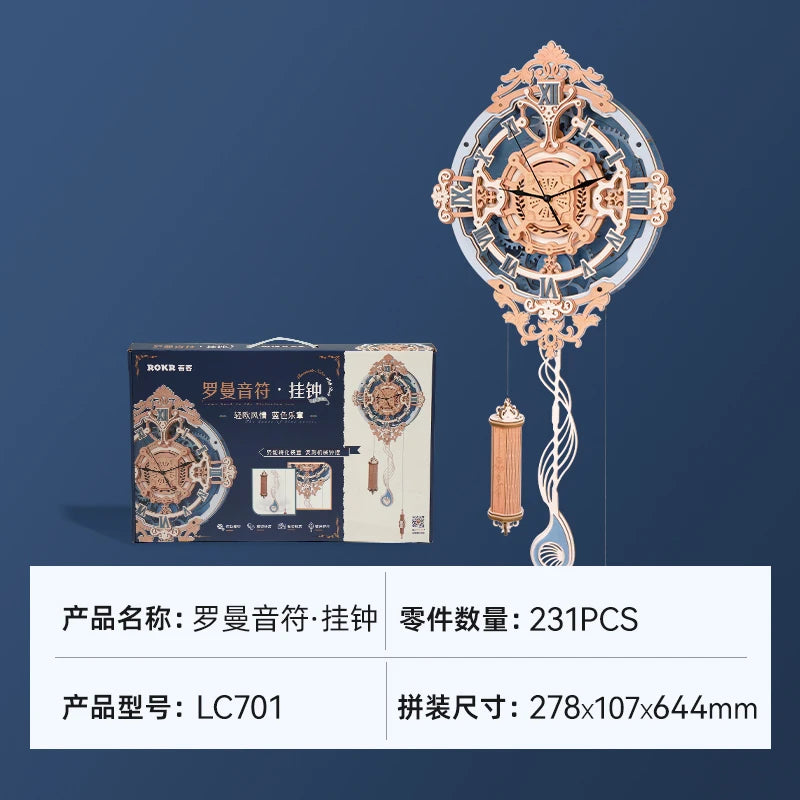 Cuckoo Bird Clock Universal DIY Handmade Birthday Gift Creative Wood Assembly Building Block Decoration Assemble Model Toys