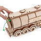 DIY Wooden 3D Mechanical Model - Set Road King - Spring-Powered Mechanism - No Glue Needed - Top-Grade Plywood (Tank Semitrailer)