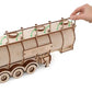 DIY Wooden 3D Mechanical Model - Set Road King - Spring-Powered Mechanism - No Glue Needed - Top-Grade Plywood (Tank Semitrailer)