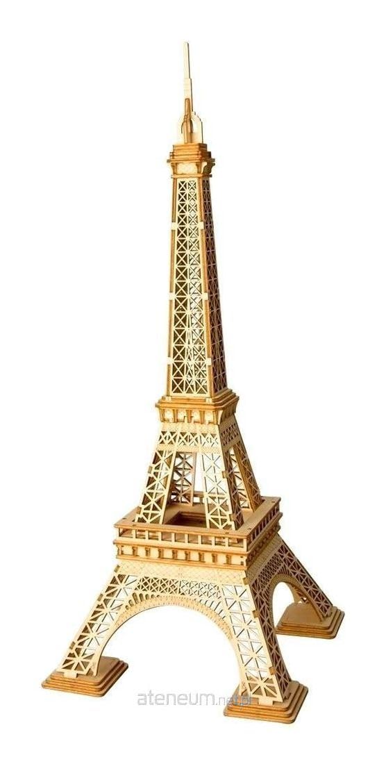 ROBOTIME Assembly Famous World Architecture Eiffel Tower Exquisite Wood Craft Kits for Kids Best Model Kits and DIY Arts Projects for Adults