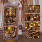 Timeless Melody Book Nook Kit, DIY Miniature Dollhouse Booknook Kit Music, 3D Wooden Puzzle Bookend Bookshelf Insert Decor with LED Light, Mini House Kit for Teens and Adults