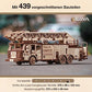 3D Wooden Puzzle - DIY 3D Puzzle Wooden Fire Truck Mechanical Model Kit with Wind Up Mechanism, Adjustable Ladder & More - 3D Puzzles for 15 yrs Above & Adults - Eco Wood Art, 439 Pieces