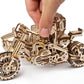 UGEARS Motorcycle with Sidecar Scrambler UGR-10 – Mechanical 3D Wooden Puzzles for Adults – DIY Model Kits for Adults with Moving Engine – Collectible Moto 3D Puzzle Model Kit - 380 Pcs