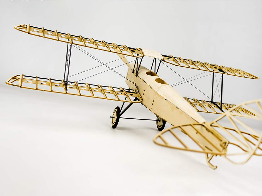 Viloga 3D Wooden Puzzles DIY Tiger Moth Bi-Plane Vintage Airplane Model Kit, Laser Cut Balsa Wood Model Aircraft Kits to Build for Adults