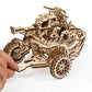 UGEARS Motorcycle with Sidecar Scrambler UGR-10 – Mechanical 3D Wooden Puzzles for Adults – DIY Model Kits for Adults with Moving Engine – Collectible Moto 3D Puzzle Model Kit - 380 Pcs
