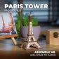 UGEARS Wooden 3D Puzzle Paris Eiffel Tower Iconic Model for Adults Easy Assembly DIY Miniature Kit 50 Pcs