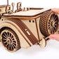 UGEARS VM-01 Roadster Vehicle – 3D Wooden car DYI – Fun Projects for Adults– 3D Mechanical Working Model Idea – Plywood Material with Transmission Integrated – Great Gift for Car Lovers