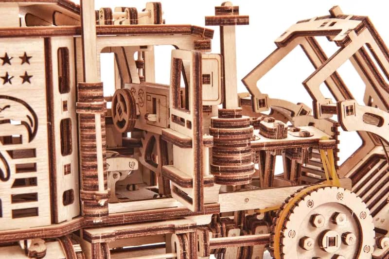 Wood Trick Big Rig Truck Car 3D Wooden Puzzles for Adults to Build - Rides up to 6ft - 14x6″ - Realistic Semi Truck - Wooden Models Engineering DIY Project Mechanical Wood 3D Puzzles Kits