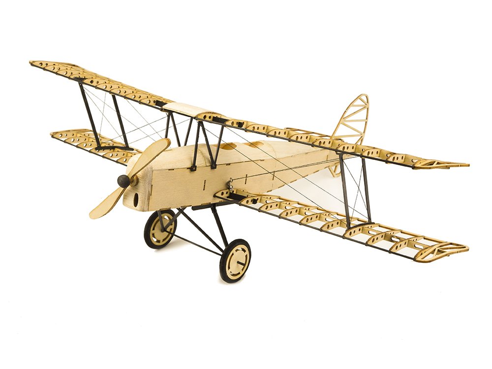Viloga 3D Wooden Puzzles DIY Tiger Moth Bi-Plane Vintage Airplane Model Kit, Laser Cut Balsa Wood Model Aircraft Kits to Build for Adults