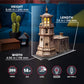 UGEARS Split Rock Lighthouse 3D Puzzle – DIY Miniature Kit Wooden Models for Adults to Build with LED Nightlight - 3D Wooden Puzzles - Crafts for Adults Gifts for Engineers - 295 Pcs