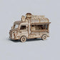 3D Wooden Puzzles for Adults Model Car Kits Wood Fast Food Truck Mechanical Models Building Kit
