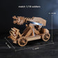 YAQUMW Mini Dragon Ballista Ancient Missile Launcher China Three Kingdoms Chariot Wooden Catapult DIY 3D Puzzles Model Kits STEM Projects Tabletop Toys