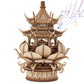 3D Puzzles for Adults, Wooden 3D Puzzle Model Lotus Pavilion Music Box Toys Building Kits, DIY Wood Crafts Cool Toy Hobbies for Men Women, Creative Assembly Gifts