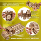UGEARS Wooden 3D Puzzles for Adults - Cargo Truck Model Car Kits - 3D Wooden Puzzles for Adults - Hobbies for Men to Build Spring-Powered 6x6 Off-Road Vehicle Puzzle Games - 550 Pcs