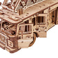 Wood Trick Rescue Firetruck Movable - Rotating Extendable Ladder - 3D Wooden Puzzles for Adults to Build - Rides up to 20 ft - Wooden Models Engineering DIY Project Mechanical Model Kit