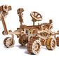 Wood Trick Mars Rover Mechanical 3D Wooden Puzzle - Rides up to 13 ft - 7.9x4.7 in - DIY Model Kit for Adults and Kids