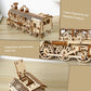 Hallisun 3D Wooden Puzzle for Adults, Mechanical Steam Trains Puzzle, DIY Vehicle Model Building Kit Handicraft Wood Craft Hobbies Toy, Birthday for Hobbyist 14+ Family Women Men, 361 Pcs