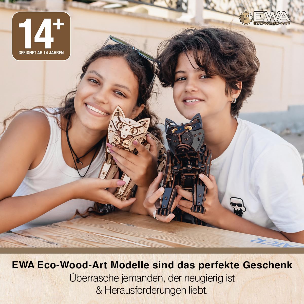 EWA 3D Mechanical Wooden Model - DIY Tractor with Start-Stop System, Inline-Six Engine & More - 3D Wooden Puzzle for 15 yrs Above & Adults - Eco Wood Art, 596 Piece