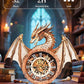 Rnfinewow 3D Wooden Puzzles for Adults, 3D Puzzle Dragon Clock Kit (with Pendulum), Wooden Puzzle for Adults Home Decor Clock Crafts for Adult Christmas Day Puzzle Gifts for Men Women