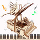 3D Puzzle for Adults and Teen - Cool Piano Music Box DIY Craf Kit for Adults to Build Model Kits Wood Mechanical Building Puzzle for Kids Age 14+Years Old
