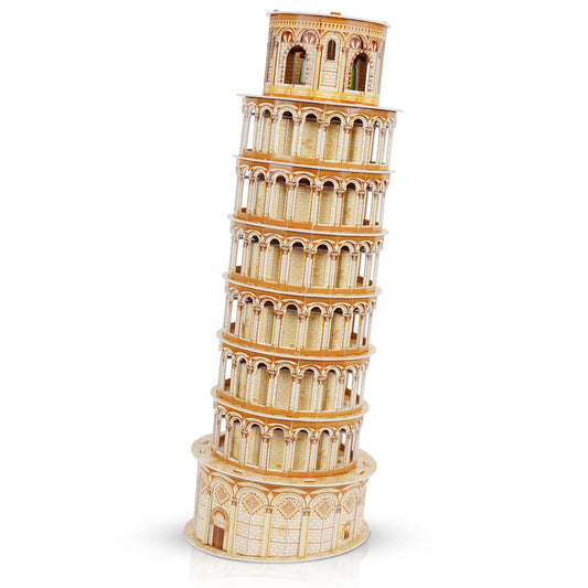 3D Puzzles for Adults & Kids, Exquisite Leaning Tower of Pisa City Large Architecture Building Model Kit, 3D Jigsaw Craft Kits STEM Educational Toys Birthday for Boys Girls Ages 10+ Home Decor, 70 PCS