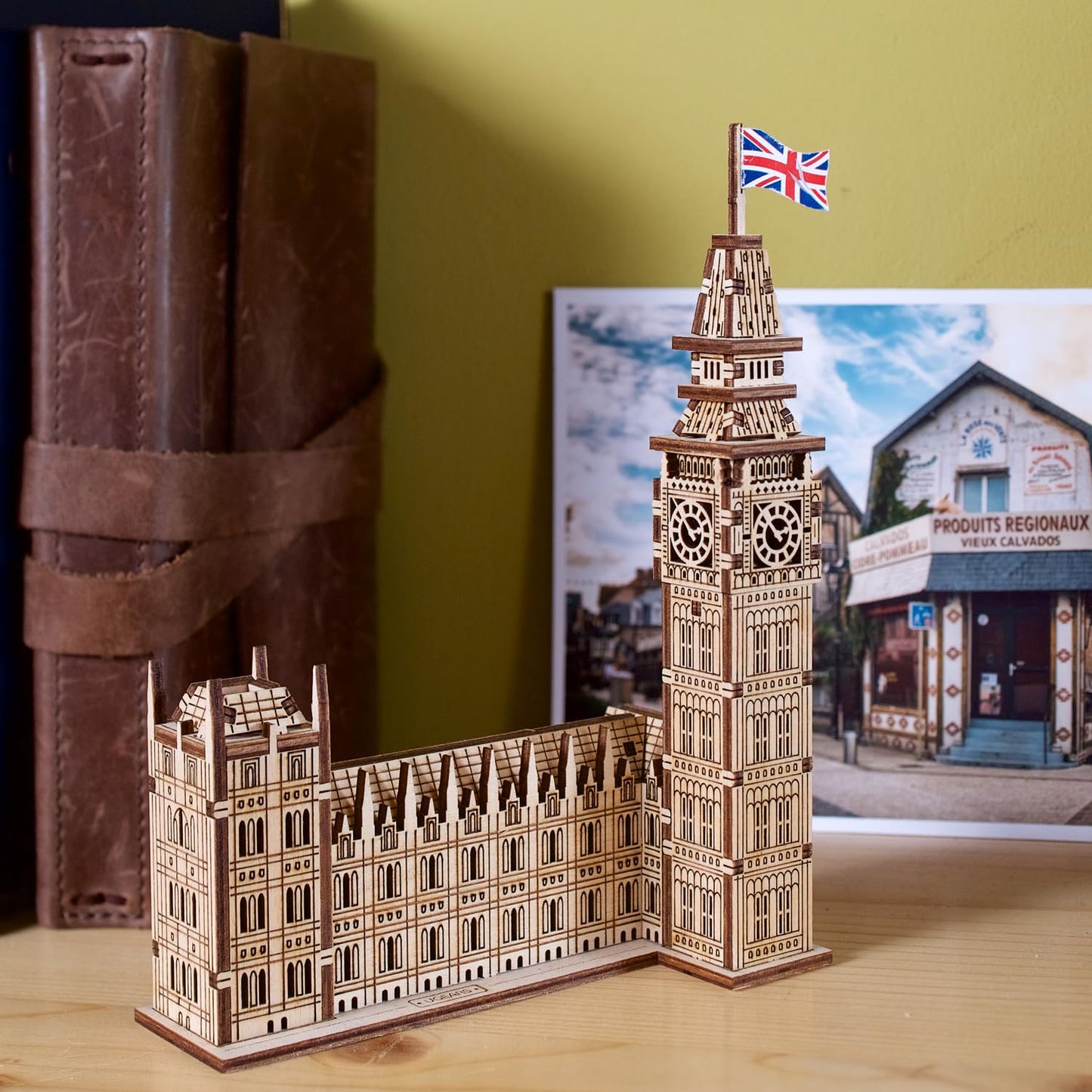 UGEARS Wooden 3D Puzzles for Adults – Big Ben Model Kit DIY Kits for Adults – Easy Craft Kits for Adults Model Building Kits – London Architecture Model Kit Wooden Puzzle for Adults – 63 Pcs