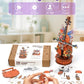 Rnfinewow 3D Wooden Puzzles for Adults, DIY Cello Model Kit with Base, 80pcs Wooden Music Box Desk Birthday Hobbies Craft for Women Men Home Decor
