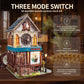 STRUCWOOD 3D Wooden Puzzles - Miniature Cuckoo Clock House Kit, DIY Wooden Building Set for Adults and Teens, Mini Model Kit with 3-Mode Touch Switch - Cuckoo House (SQ-61)