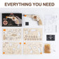 ROKR 3D Wooden Puzzle DIY Building Toys Mechanical Model - Multi-Player Game with Wood Targets &Rubber Bands, Gifts for Adults