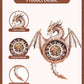 Rnfinewow 3D Wooden Puzzles for Adults, 3D Puzzle Dragon Clock Kit (with Pendulum), Wooden Puzzle for Adults Home Decor Clock Crafts for Adult Christmas Day Puzzle Gifts for Men Women