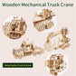 3D Wooden Puzzle for Adults, Wooden Mechanical Truck Crane Puzzles, DIY Model Building Kit Handicraft Wood Craft Hobbies Toy, Birthday for Hobbyist Teens Family Women Men, 428 Pieces