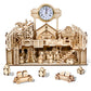 3D Wooden Puzzles for Santa's Workshop, Wood Creative Mechanical Puzzles Assembly Model Building Kits to Build for Adults & Kids, Christmas Decor Model Kit(No Battery Included)