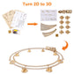 Hallisun 3D Wooden Puzzles for Adults, Wooden Toy Train Set with Railway, Locomotive Train Mechanical Model Kit for Adults and Kids to Build, Engineering DIY Wooden Models Hobbies Toy, 141 PCS