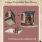 Cutefun Book Nook Kit, DIY Miniature Dollhouse Library Kit for Adults and Teens, Tiny House Building Bookshelf Insert Decor with LED Light, Gifts for Family and Friends (Jack's Bookery)