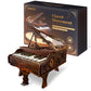 3D Wooden Puzzles for Adults, 236pcs Playable Piano Model Kit 1:20 Scale Building Puzzles Wooden Music Box, Mechanical 3D Puzzles Musical Instrument, Creative Finger Piano Desk Decor Unique Gift