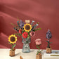 Wowood 3D Wooden Puzzles Flower Bouquet Model Kit Building Set for Adults, Wooden Flower Building Toy Botanical Collection, Creative Gift Idea Home Decor(Sunflower/Red Camellia/Pink Rose/Lilac)