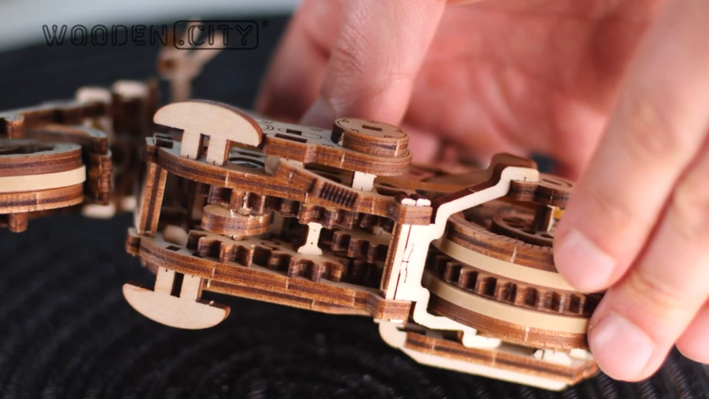 WOODEN.CITY Cruiser V-Twin Motorcycle 3D Puzzles for Adults - Wooden Model Kits to Build - Interactive Wooden Puzzle Motorcycle Kit - Hobbies for Men