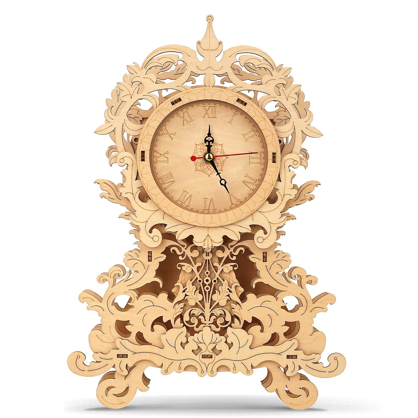 LCOCWMY 3D Wooden Puzzles for Adults DIY Clock Model Building Kits Educational Brain Teaser Puzzles, Crafts Mechanical Clock 8+ and Above, Festival Gifts