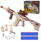 VATOS Wooden Gun Puzzles, 3D Wood Puzzles Gun for Adult with Foam Soft Bullet, Electric Wooden M416 Rifle Puzzle Toy Model, Wood Puzzle DIY Building Kits for Adult Christmas Birthday Gift