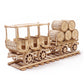 KWASVLYA 3D Wooden Puzzles Wine Truck Model Kits, Wooden Train Puzzles for Adults and Teens, Educational Brain Teaser Assembly Model, Gifts for Christmas/Birthday