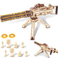 VATOS 3D Wooden Puzzles Model for Adults,344 Piece Wooden Puzzle Machine Gun with Rubber Bands,DIY Wood Puzzles Building Model Kits - Excellent Gift for Adult, Teens and Craft Enthusiasts (Ages 14+)