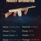 ROKR 3D Wooden Puzzles for Adults-Rubber Band Toy Tommy Gun-Model Kits to Build for Adults-Wood Puzzles Adult-Hobbies for Men-Gift Idea for Christmas