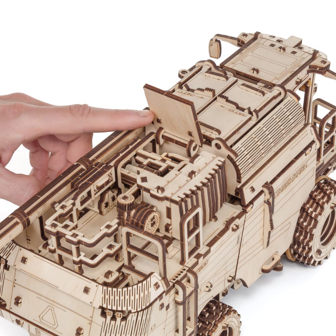 EWA Eco Wood Art Mechanical Model Grain Harvesting Combine GH800-864 pcs – Intricate Wooden Craft Kit - Sustainable DIY Assembly Kit for Adults and Teens