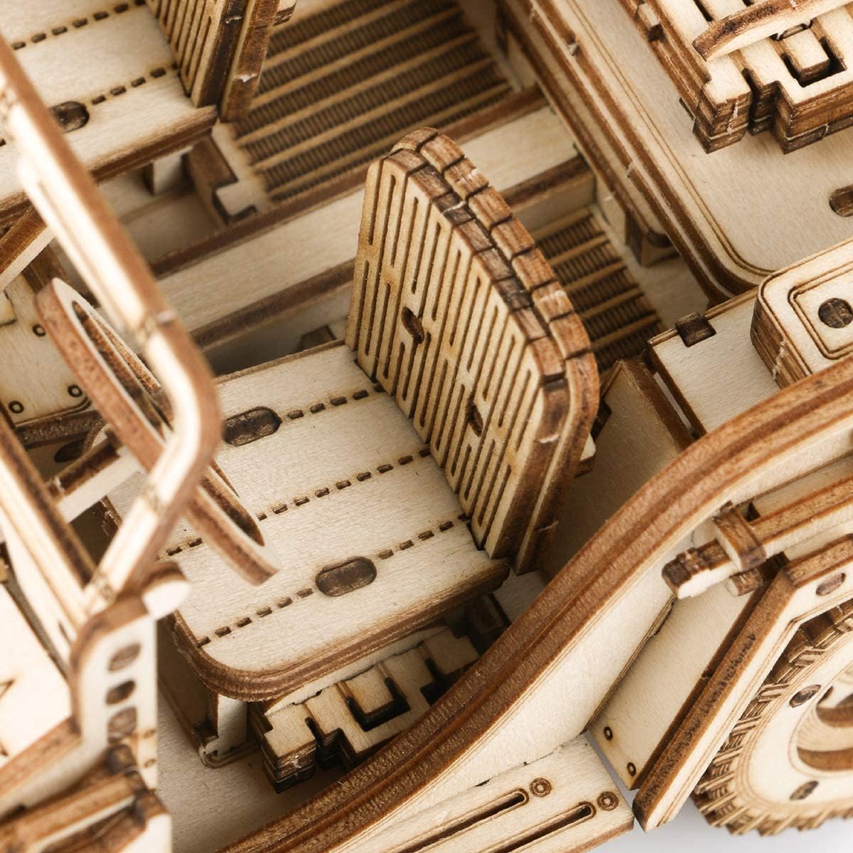 ROKR 3D Wooden Puzzle for Adults Mechanical Car Model-DIY Building Vehicle Kits-Brain Teaser Toys-Gift for Men Women on Birthday/Christmas Day (Army Field Car)