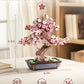 ROBOTIME Sakura Bonsai 3D Puzzles Wooden Artificial Cherry Blossom Tree DIY Model Building Kit for Home Decoration and Office Art Creative Gifts